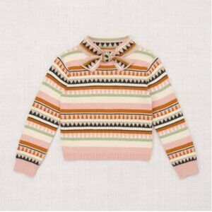 BNWT Misha & Puff Elsa Top, Rosette Blanket Pattern, 3Y
